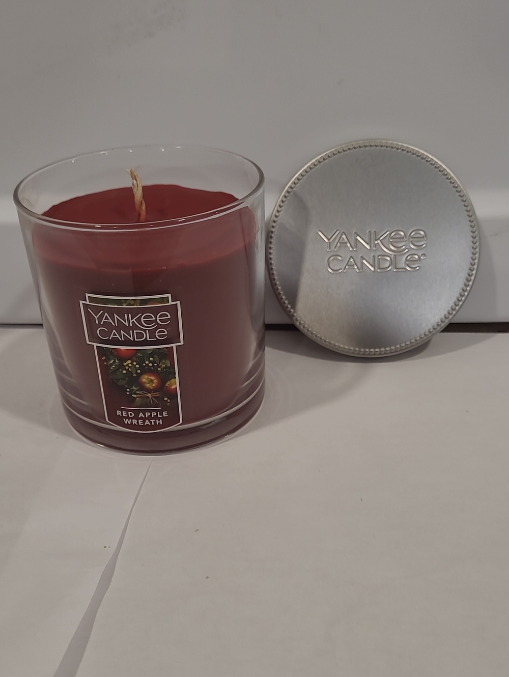 Yankee Candle Red Jar with Silver Lid